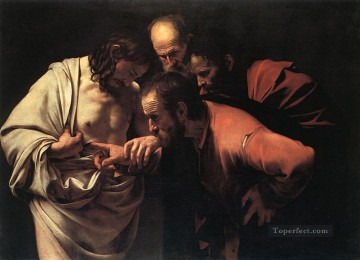 Caravaggio Painting - La incredulidad de Santo Tomás Caravaggio